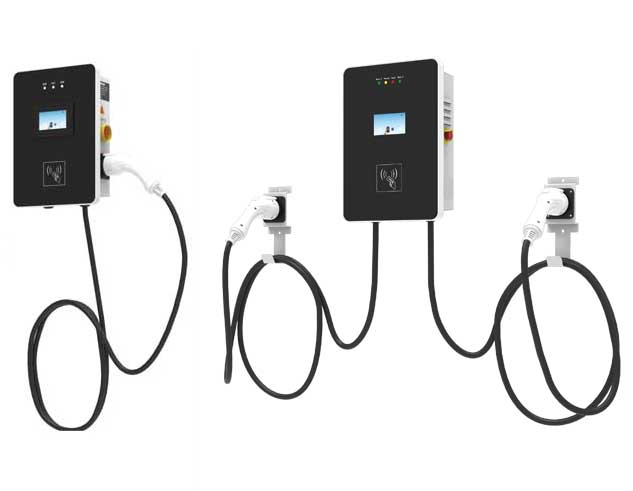 7KW單槍/14KW雙槍壁掛式交流充電樁